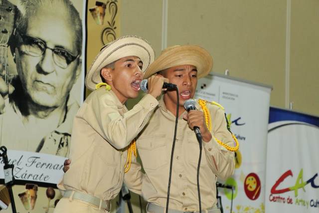 MEDUCA celebro el concurso Nacional de la Voz y el Canto Folclórico, Manuel F. Zárate.