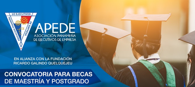 APEDE abre convocatoria para becas de maestría y postgrado