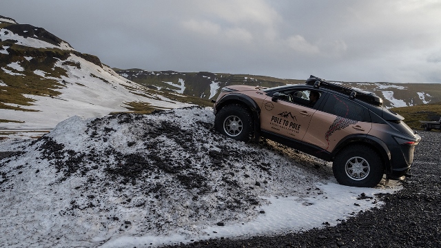 Fue develado el Nissan Ariya preparado para la épica expedición Pole to Pole