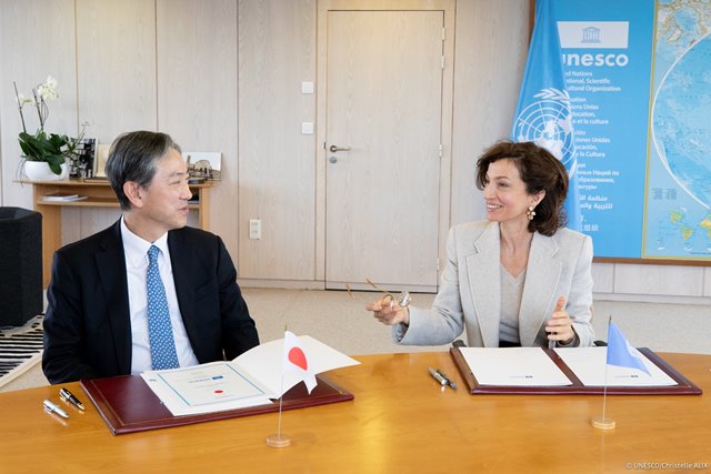 Japón refuerza su apoyo a los proyectos de la UNESCO, en particular para Ucrania, con una financiación adicional de 16,1 millones de dólares