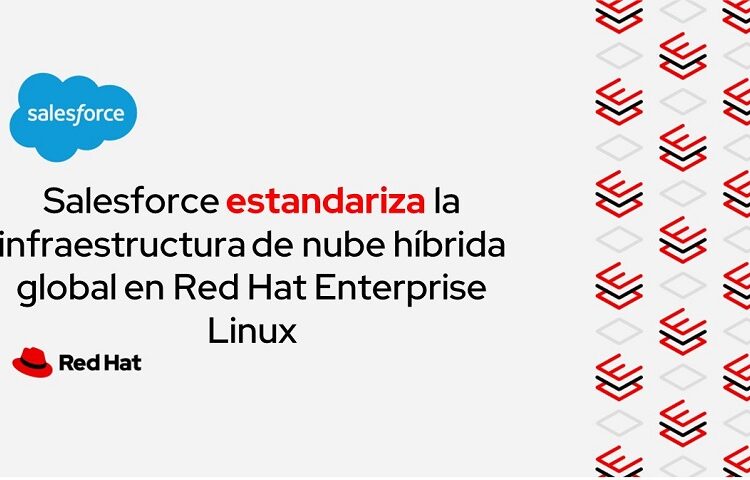 Salesforce estandariza la infraestructura de nube híbrida global en Red Hat Enterprise Linux