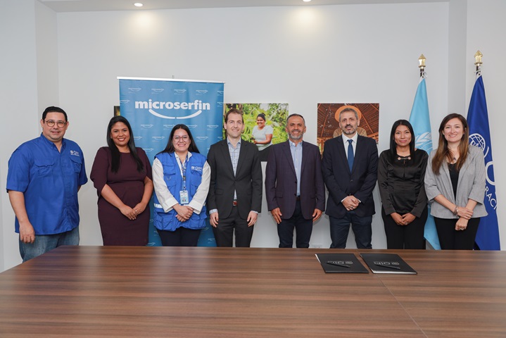 La Organización Internacional para las Migraciones (OIM) y Microserfin, entidad de la FMBBVA firman memorando de entendimiento