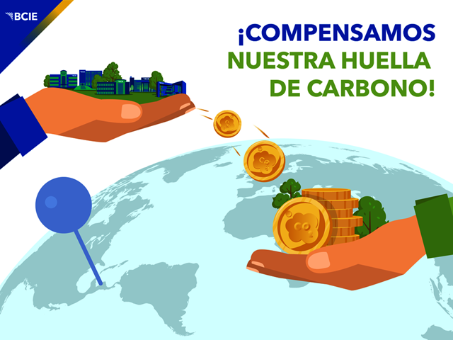 BCIE compensa su huella de carbono en el 2023