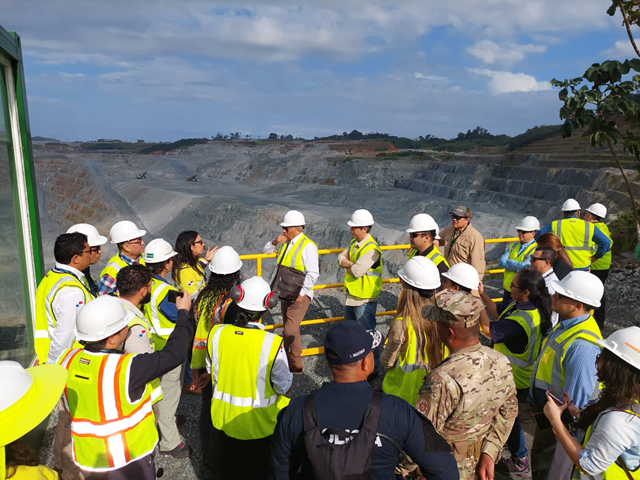 Invitados del MICI visitan la mina de cobre en Donoso provincia de Colón