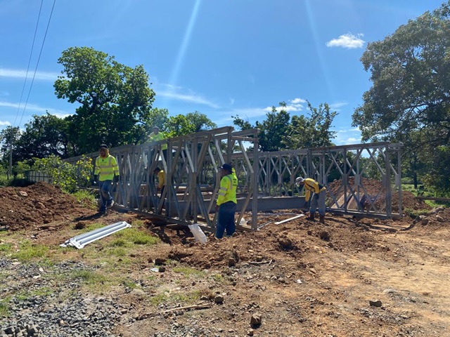 80% de avance físico en rehabilitación del puente sobre río Pocrí en Veraguas