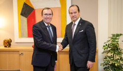 Bilateral entre los cancilleres de Panamá y Noruega